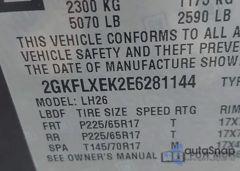 2014 GMC Terrain Slt-1 z USA, uszkodzony, nr VIN 2GKFLXEK2E6281144